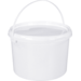 Emmer, PP, 136mm, ∅200mm, rond, 2.5l, wit
