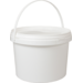Bucket, PP, round, 2.5l, white
