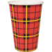  Tasse à café, Schotse ruit, Carton + PE, 180ml, 7.5oz, Ø70.3mm, 