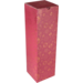  Bottle box, Vuurwerk, cardboard + PE, 1 bottle, 95x95x330mm, Christmas, red/gold