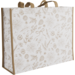 Sac cabas réutilisable en non-tissé avec motif botanique, 45x15x36 cm – robuste et respectueux de l'environnement.