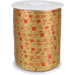 Ribbon, 10mm, 250m, Copenhagen, PP, gold/Rot