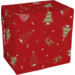 Cadeaupapier, 50cm, 200m, 80gr/m², Wonderful Time, rood/goud