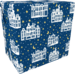 Gift-wrapping paper, 50cm, 200m, 80gr/m², Stille nacht, blauw/geel