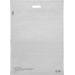 Zak, Verzendzak met handvat, Gerecycled LDPE, 50x70cm, 65my, wit