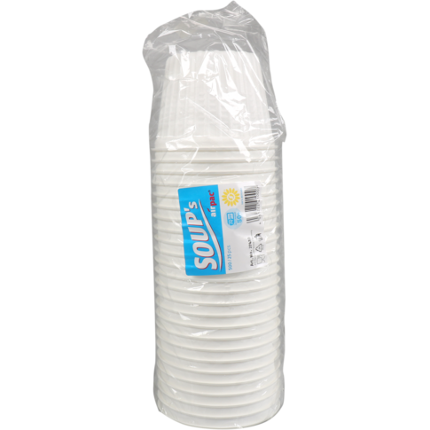 Soepbeker, PP, 500ml, Ø115mm, wit, foto 2 van 3