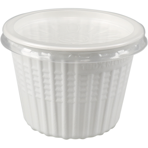 Soepbeker, PP, 500ml, Ø115mm, wit, foto 3 van 3
