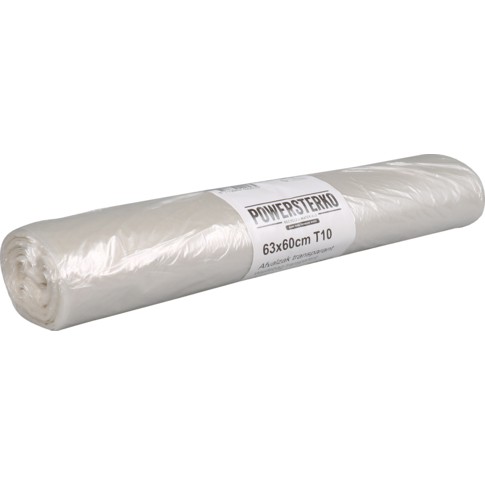 PowerSterko Sac poubelle, PEBD recyclé, 60x63cm, T10, transparent