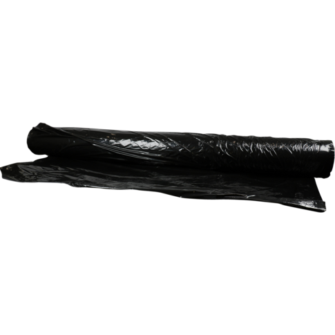 Folie, afdekfolie, op rol, LDPE, 150cm, 30my, zwart