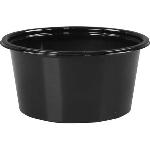 Gobelet, 100ml, Ø 75mm, pET recyclé, noir