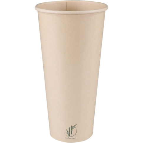 Depa, Milkshakebeker, Bamboepapier + PE, 500ml, 22oz, Ø90mm, lichtbruin
