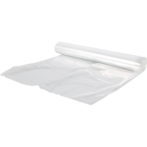 Afvalzak, Gerecycled LDPE, 400l, 70/ 15x200cm, transparant