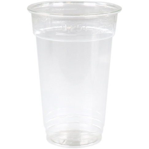 Glas, recyceltes PET, 115mm, 0.25l, transparent