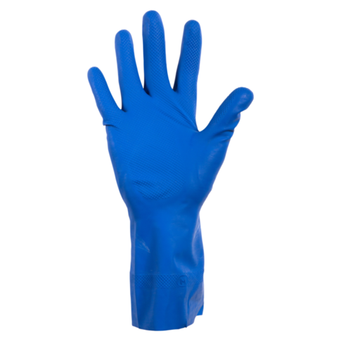 ComFort Handschoen, Rubber, huishoudhandschoen, XL, blauw