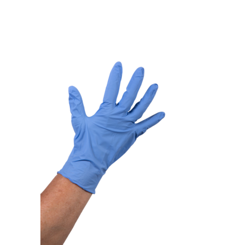Bodyguards Handschoen, Nitril, ongepoederd, S, 5gr, blauw
