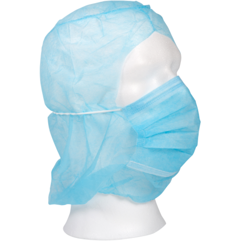 ComFort Astrocap, met mondmasker, 38x35cm, PP, blauw