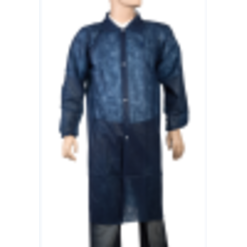 ComFort Bezoekersjas, XL, drukknoop, PP, blauw