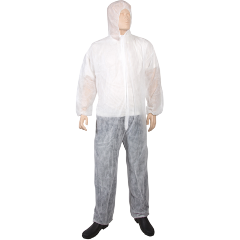 ComFort overall met capuchon, maat XXL in wit, beschermend pak