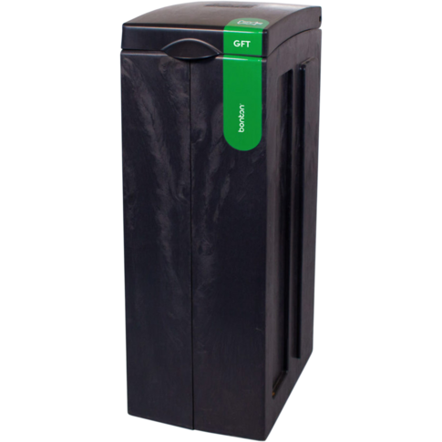 BonTon, Afvalbak, original, GFT, gerecycled PP, 70l, 77.1x28x43cm, grijs