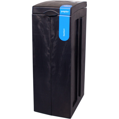 BonTon, Afvalbak, original, Papier, gerecycled PP, 70l, 77.1x28x43cm, grijs