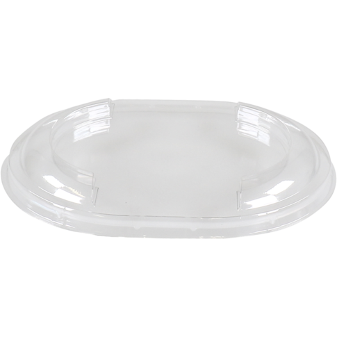 Deksel, PET, ovaal, 143x112x16mm, transparant