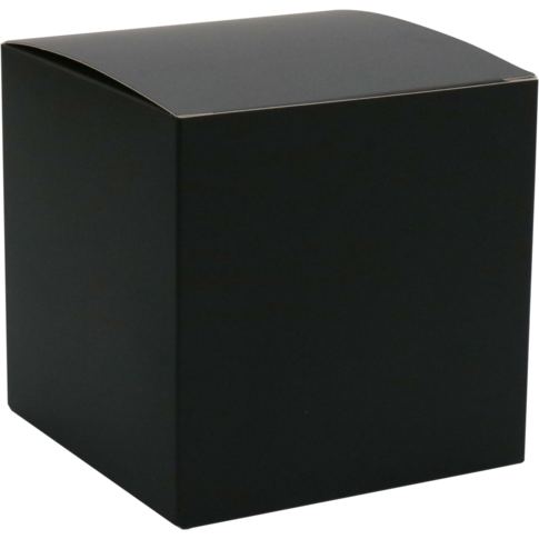  Geschenkdoos, karton, 12x12x12cm, zwart
