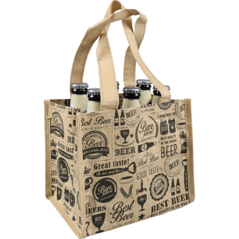 Sac, Best Beer, PP, sac luxueux, reusable, 21x 14x18cm, bière, brun