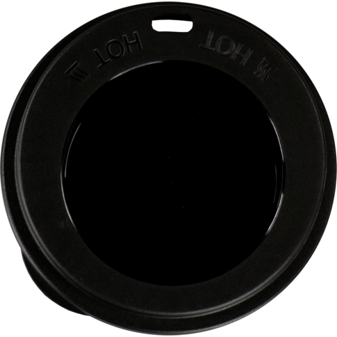 Deksel, PP, rond, reusable, Ø90mm, zwart, foto 2 van 3