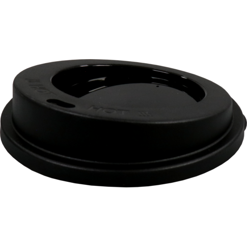Lid, PP, round, reusable, Ø90mm, black