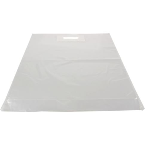Bag, LDPE, dKT, 45x56cm, bottom pleat 8cm, carrier bag, transparent
