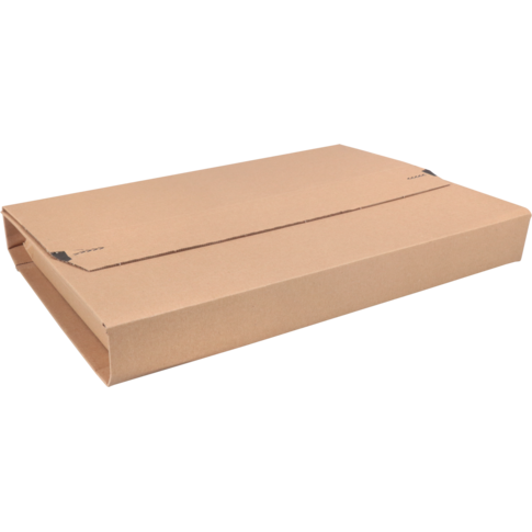 SendProof® Boekverpakking, golfkarton, 378x295x80mm, bruin