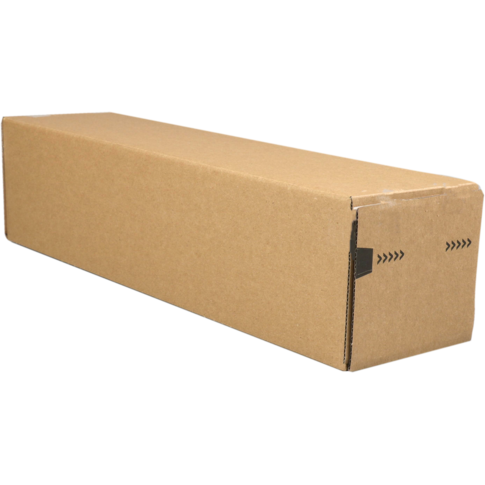 Koker, Golfkarton, vierkant, 105x105x435mm, bruin