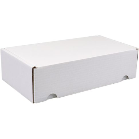 SendProof® Postpakketdoos, golfkarton, 190x280x70mm, gestanst, wit