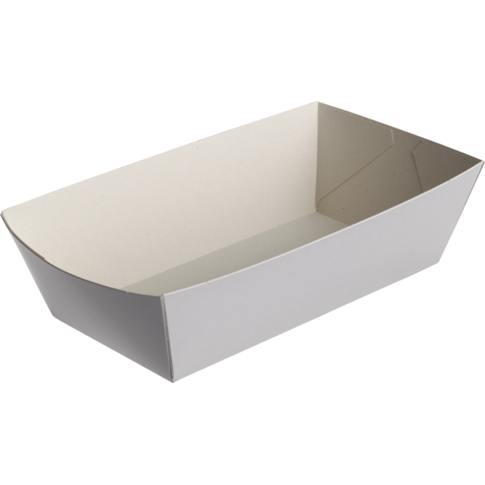Bak, Karton + kleicoating, snackbak, 70x140x45mm, 