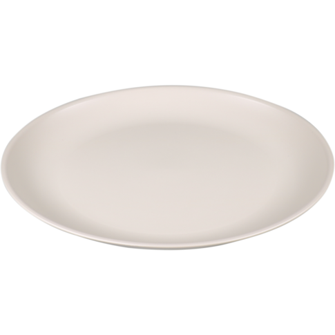 Goldplast Bord, Mineral, reusable, onbreekbaar, rond, 1-vaks, pP, Ø23.5cm, taupe
