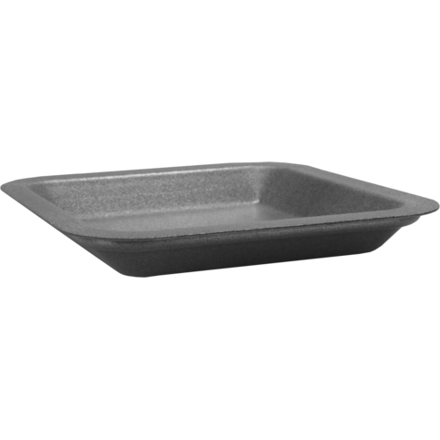 Bowl, tainer, ePS, xPS, 60, square, 135x135x17mm, grey