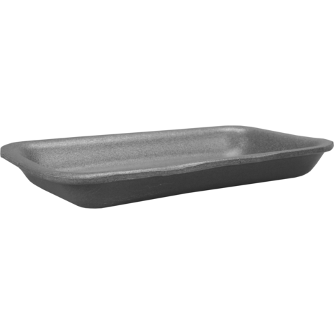 Schaal, tainer, ePS, rechthoekig, 183x103x19mm, grijs
