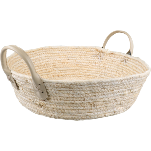 Mand, mais, 10cm, rond, naturel