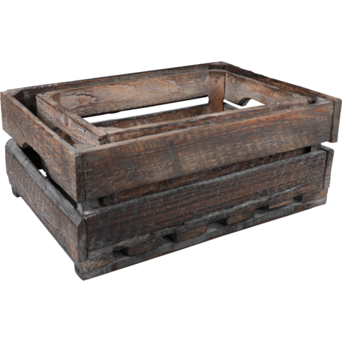 Caisse, 40x29x16cm, bois , brun