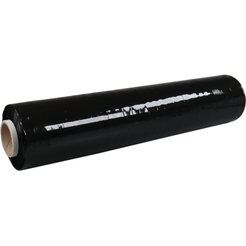 Folie, handrol stretchfilm, LLDPE, 50cm, 300m, 23my, zwart