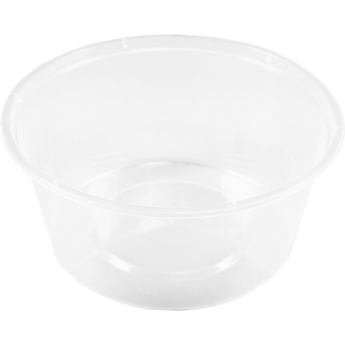 Bak, PP, 350ml, Ø119mm, kunststof cup, 52mm, transparant