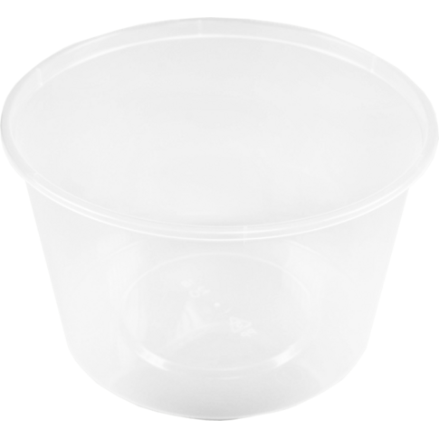 Bak, PP, 520ml, Ø119mm, kunststof cup, 74.5mm, transparant