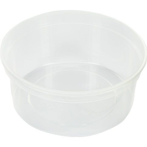 Bak, PP, 350ml, Ø115mm, transparant