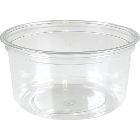 Becher, 375ml, Ø 117mm, 60mm, recyceltes PET, transparent