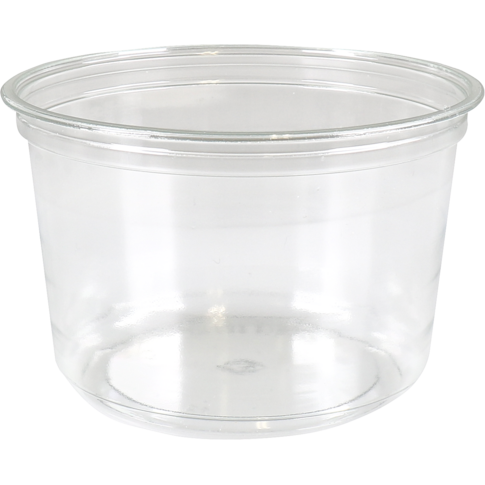 Becher, 550ml, Ø 117mm, 75.7mm, recyceltes PET, transparent