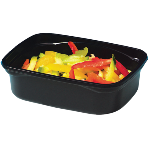 Bak, PP, 250ml, kunststof cup, 108x82x45mm, zwart