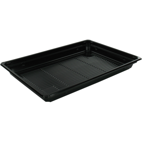 Behälter, Recyceltes PET, sushitray, 212x143x22mm, schwarz