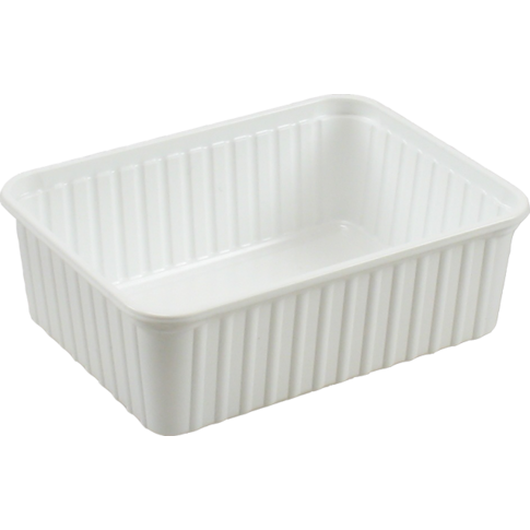 Bak, PS, 1000ml, kilobak, 180x135x60mm, wit
