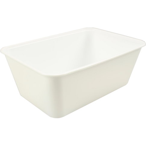 Bak, PP, 1000ml, spuitgiet, 172x120x60mm, wit
