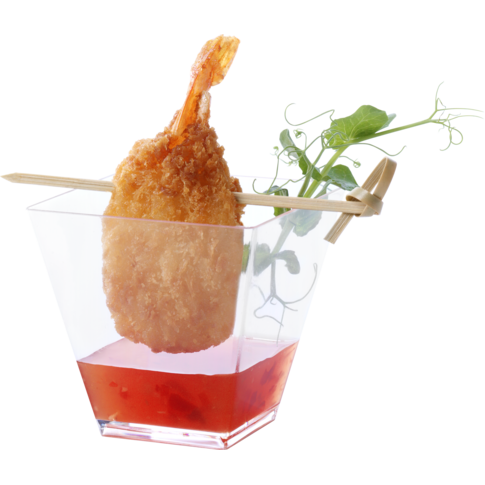 Depa Amuse bakje, 90ml, 55x55mm, vierkant, PS, transparant